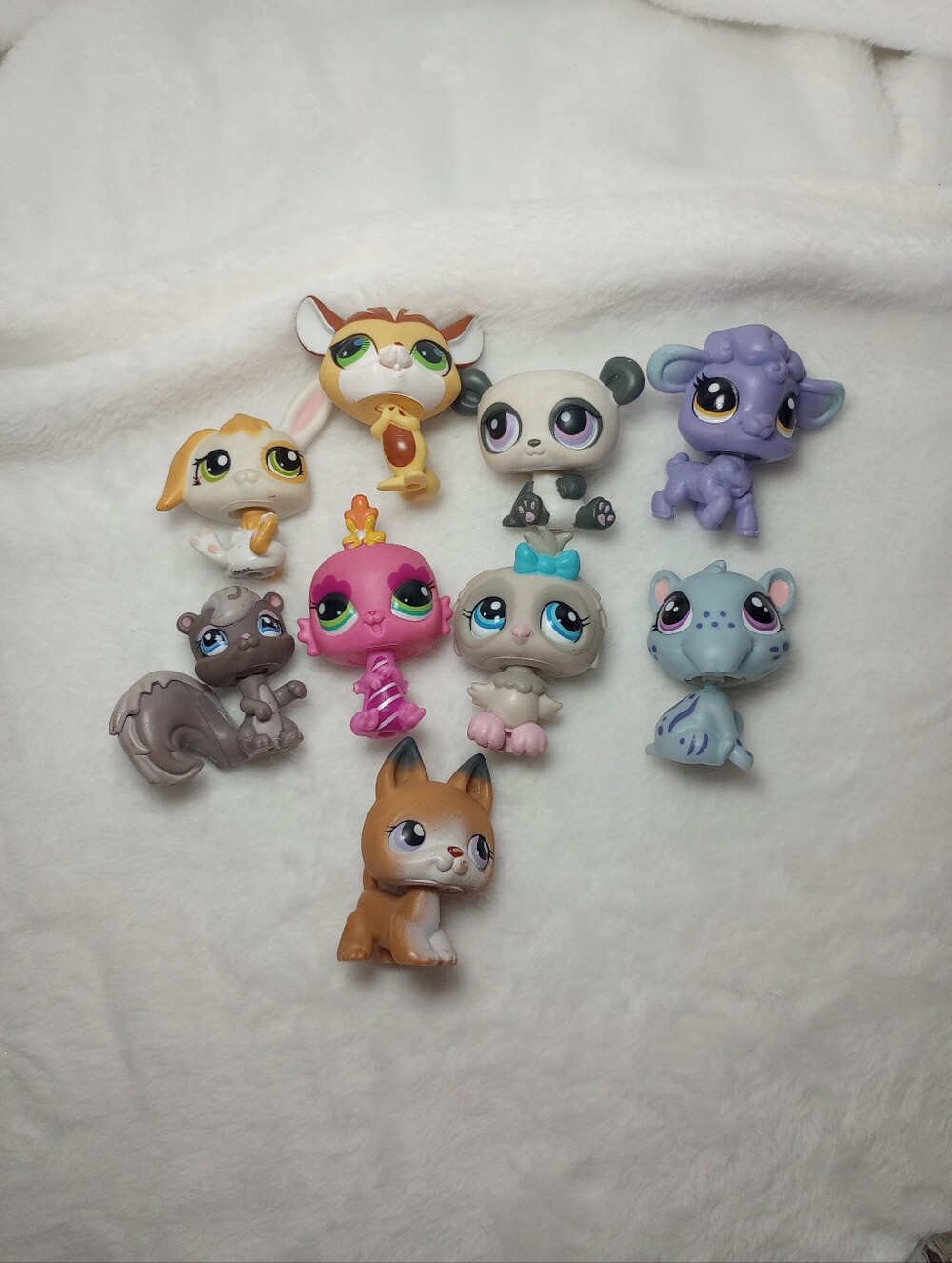 LPS Lot 9pc Irina Fairy Squirrel Chipmunk Owl Sheep Bunny German Shepherd Panda